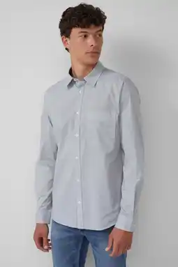 Wehkamp s.Oliver slim casual overhemd grijs aanbieding