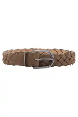 Wehkamp Mango Man suede riem bruin aanbieding