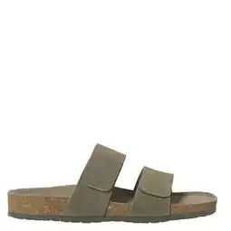 Wehkamp JACK & JONES JFWMalta suède slippers olijfgroen aanbieding