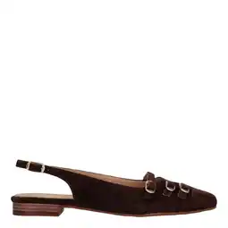 Wehkamp Tango Duna 4 k suède slingback loafers donkerbruin aanbieding