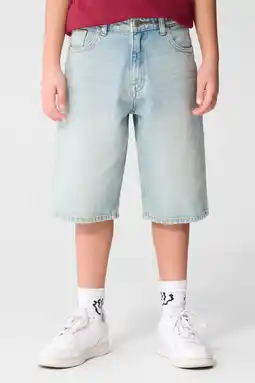 Wehkamp Shoeby regularwaist denim short light blue denim aanbieding