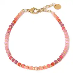 Wehkamp Label Kiki gold plated armband All Day Pink aanbieding