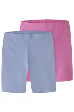 Wehkamp NAME IT KIDS biker short - roze/lichtblauw (set van 2) aanbieding