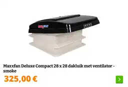 Obelink Maxxfan Deluxe Compact 28 x 28 dakluik met ventilator - smoke aanbieding