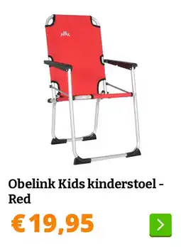 Obelink Obelink Kids kinderstoel - Red aanbieding