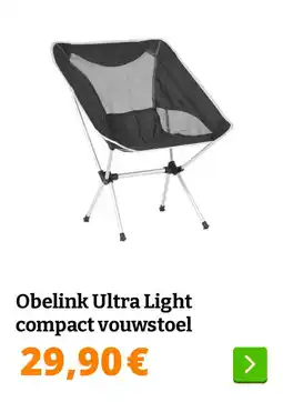 Obelink Obelink Ultra Light compact vouwstoel aanbieding