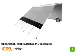 Obelink Obelink Sol Front XL Deluxe 140 voorwand aanbieding