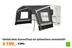Obelink Obelink Basic Sunroof Easy Air opblaasbare caravanluifel aanbieding