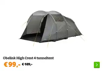 Obelink Obelink High Crest 4 tunneltent aanbieding