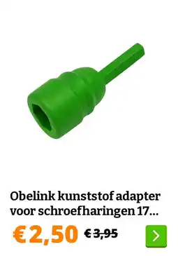 Obelink Obelink kunststof adapter voor schroefharingen 17... aanbieding