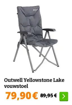 Obelink Outwell Yellowstone Lake vouwstoel aanbieding