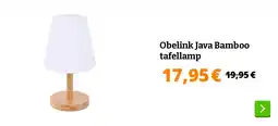Obelink Obelink Java Bamboo tafellamp aanbieding