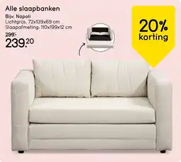 Leen Bakker Alle Slaapbanken aanbieding