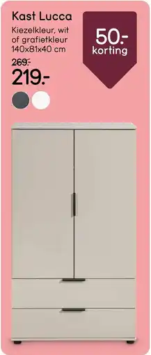 Leen Bakker Kast Lucca aanbieding