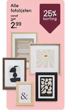 Leen Bakker Alle Fotolijsten aanbieding