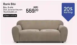 Leen Bakker Bank Bibi aanbieding