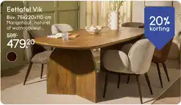 Leen Bakker Eettafel Vik aanbieding