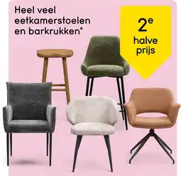 Leen Bakker Heel Veel Eetkamerstoelen en Barkrukken aanbieding