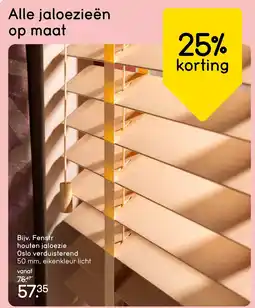 Leen Bakker Fenstr Houten Jaloezie Oslo Verduisterend aanbieding