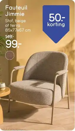 Leen Bakker Fauteuil Jimmie aanbieding