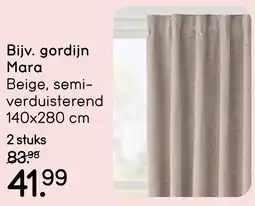 Leen Bakker Gordijn Mara aanbieding