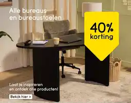 Leen Bakker Alle Bureaus en Bureaustoelen aanbieding