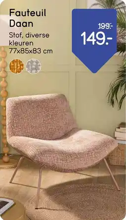 Leen Bakker Fauteuil Daan aanbieding