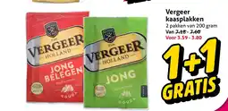 Hoogvliet Vergeer kaasplakken aanbieding
