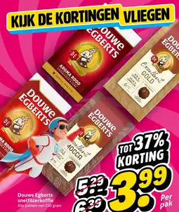Hoogvliet Douwe Egberts snelfilterkoffie aanbieding