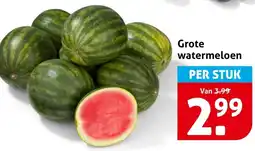 Hoogvliet Grote watermeloen aanbieding