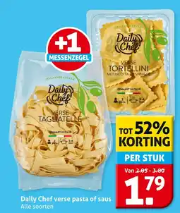 Hoogvliet Daily Chef verse pasta of saus aanbieding