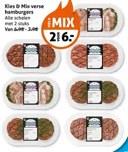 Hoogvliet Kies & Mix verse hamburgers aanbieding