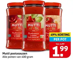 Hoogvliet Mutti pastasauzen aanbieding