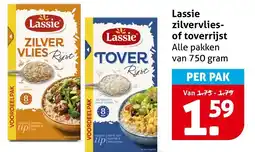 Hoogvliet Lassie zilvervlies of toverrijst aanbieding