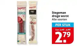 Hoogvliet Stegeman droge worst aanbieding