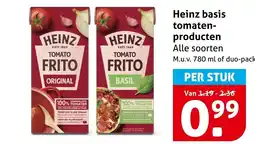 Hoogvliet Heinz basis tomatenproducten aanbieding