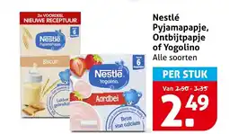Hoogvliet Nestlé Pyjamapapje, Ontbijtpapje of Yogolino aanbieding