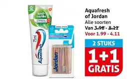 Hoogvliet Aquafresh of Jordan aanbieding