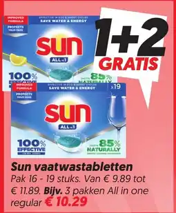 Dekamarkt Sun Vaatwastabletten aanbieding