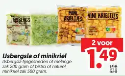 Dekamarkt IJsbergsla of minikriel aanbieding