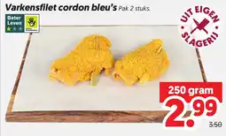 Dekamarkt Varkensfilet cordon bleu's aanbieding