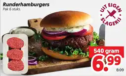 Dekamarkt Runderhamburgers aanbieding