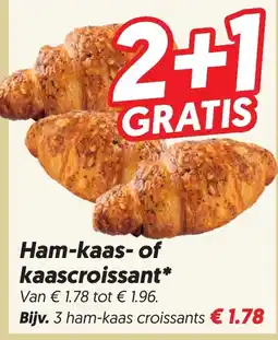 Dekamarkt Ham-kaas- of kaascroissant* aanbieding