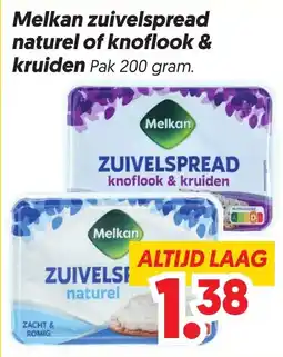 Dekamarkt Melkan zuivelspread aanbieding