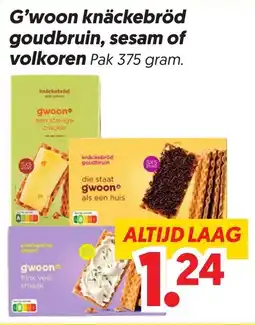 Dekamarkt G'woon knäckebröd aanbieding