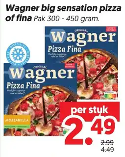 Dekamarkt Wagner big sensation pizza of fina aanbieding