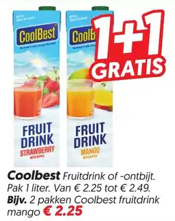 Dekamarkt Coolbest Fruitdrink aanbieding