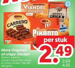 Dekamarkt Mora Originals of crispy chicken aanbieding