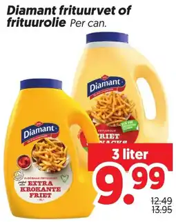 Dekamarkt Diamant frituurvet of frituurolie aanbieding