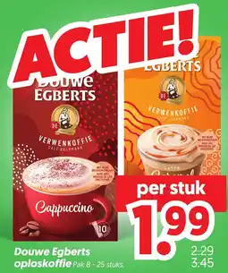 Dekamarkt Douwe Egberts oploskoffie aanbieding